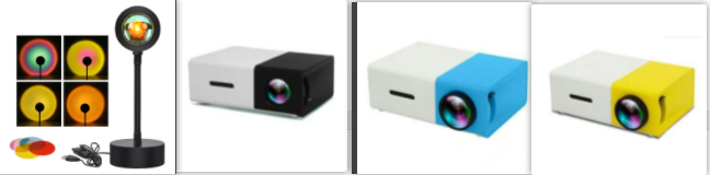 Tranquil Horizon LED Projector with Adjustable Stand