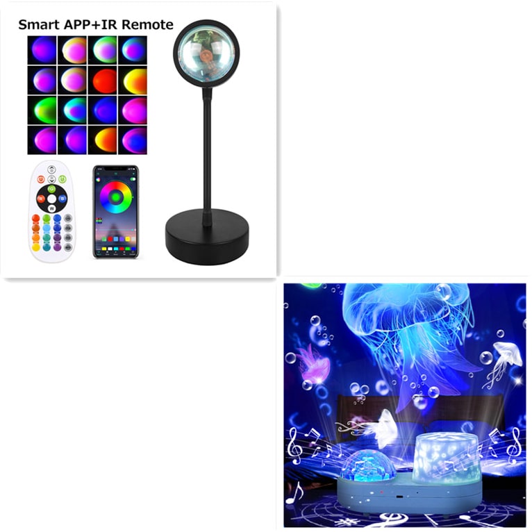 Aurora Glow Projector Light with Adjustable Stand for Cozy Nights
