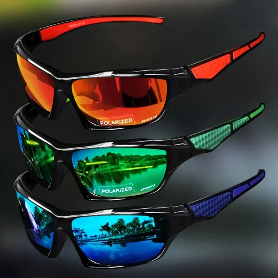 Lightweight Wraparound Sports Sunglasses with Polarized UV400 Lenses