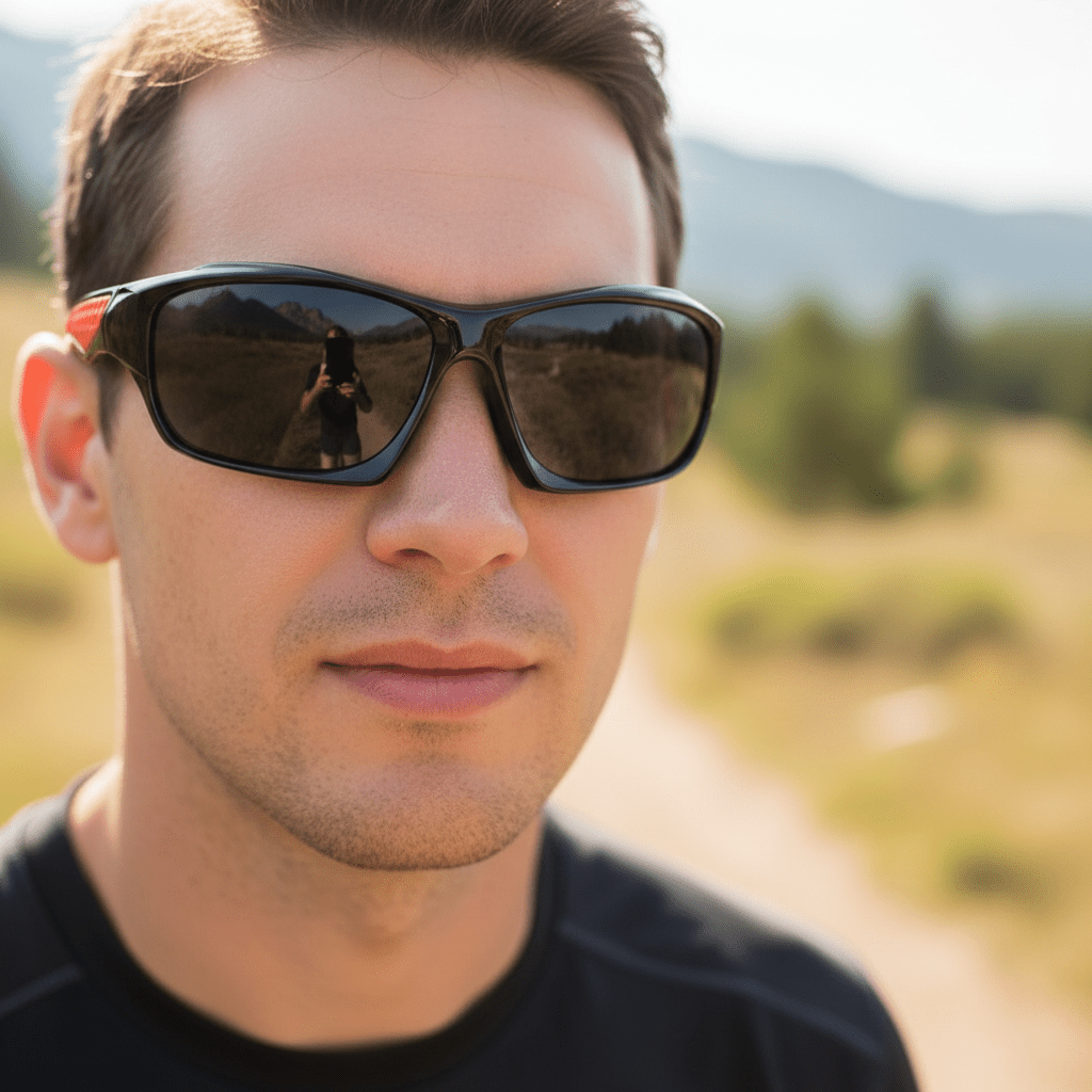 Lightweight Wraparound Sports Sunglasses with Polarized UV400 Lenses