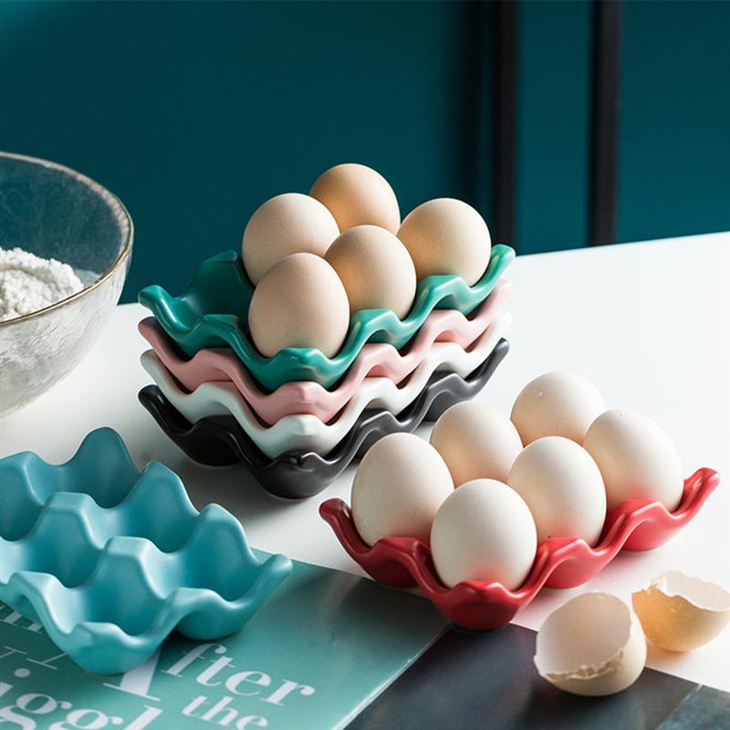 Egg Holder in Pastel Ceramic Design