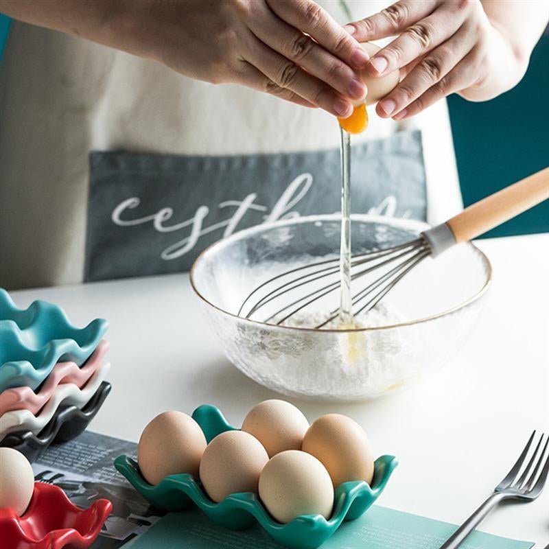 Egg Holder in Pastel Ceramic Design