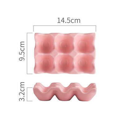Egg Holder in Pastel Ceramic Design