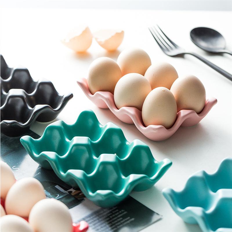 Egg Holder in Pastel Ceramic Design
