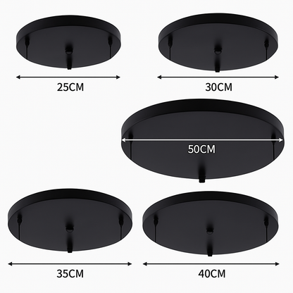 Support for Round Suspension up to 5 Holes (Black or White)