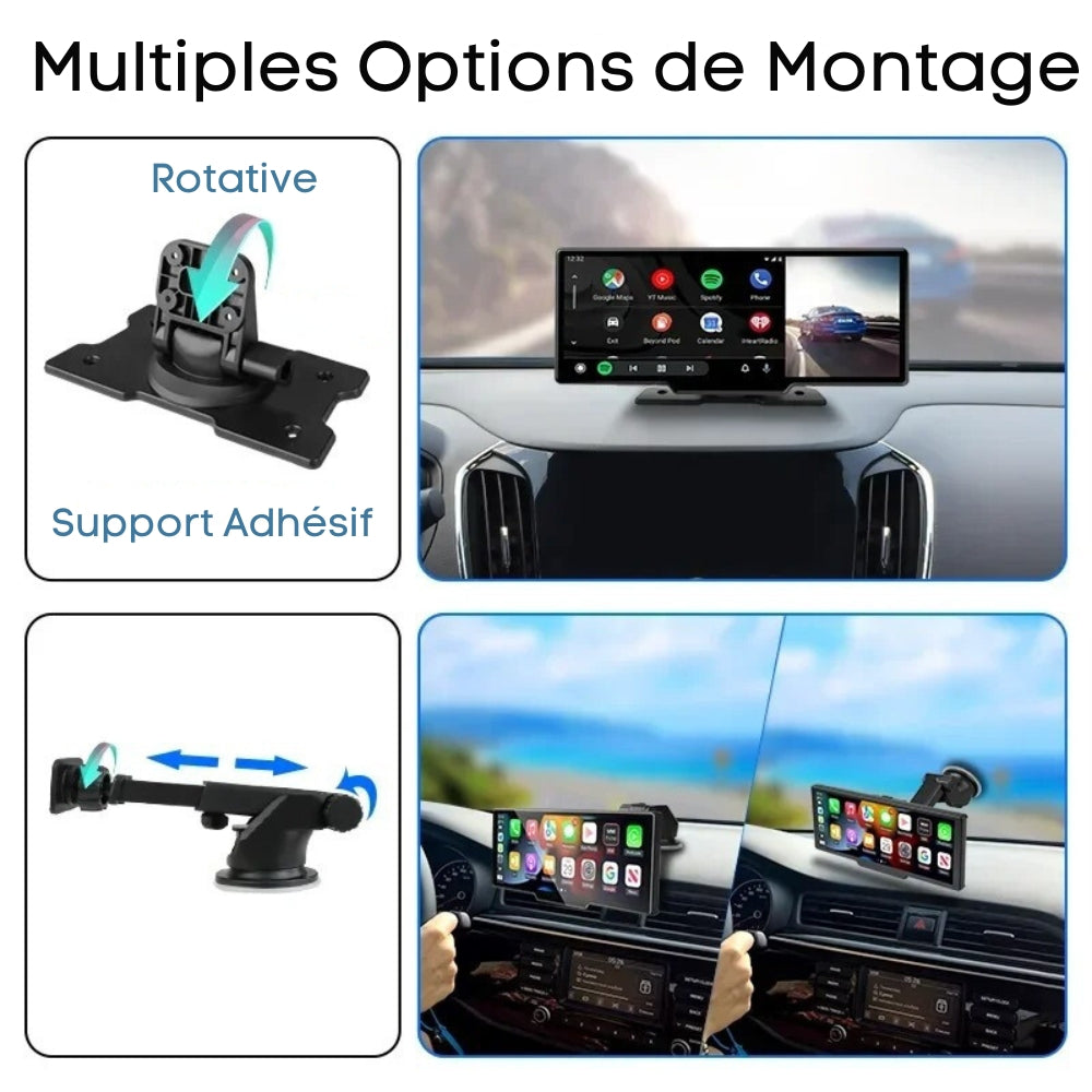 Navigation Display for CarPlay with Integrated Backup Camera