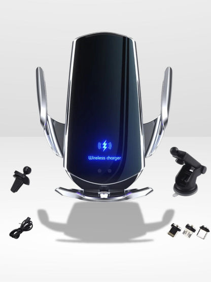 Car Phone Mount with Wireless Charging Capability
