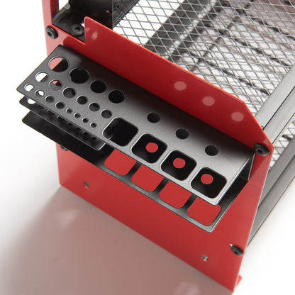 Wall-Mounted Tool Organizer with 8 Surge-Protected Outlets