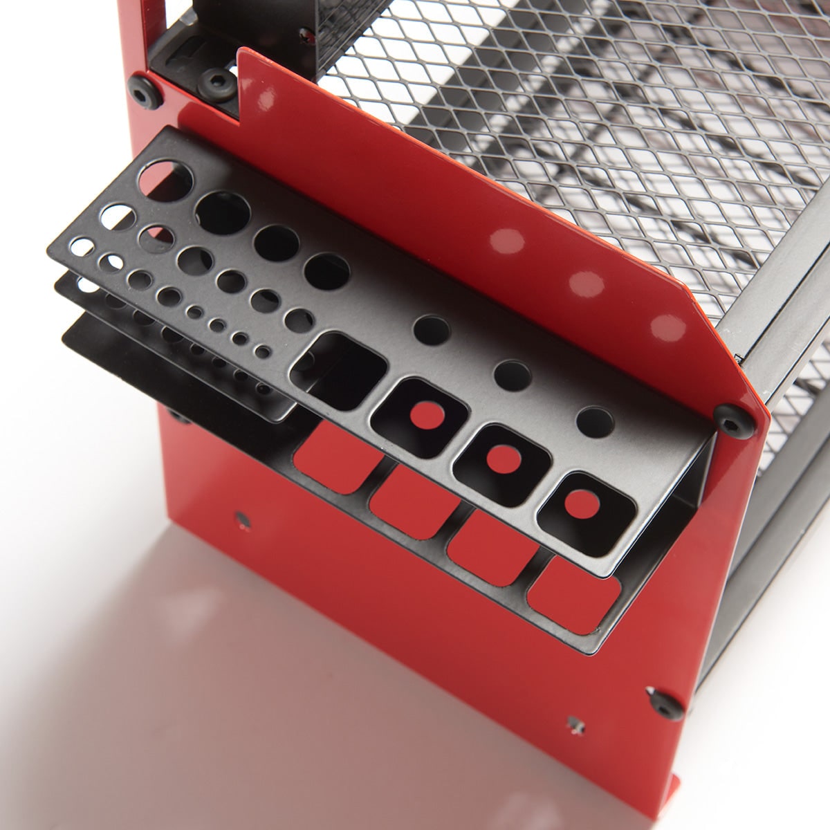 Wall-Mounted Power Tool Storage with 8 Surge-Protected Outlets