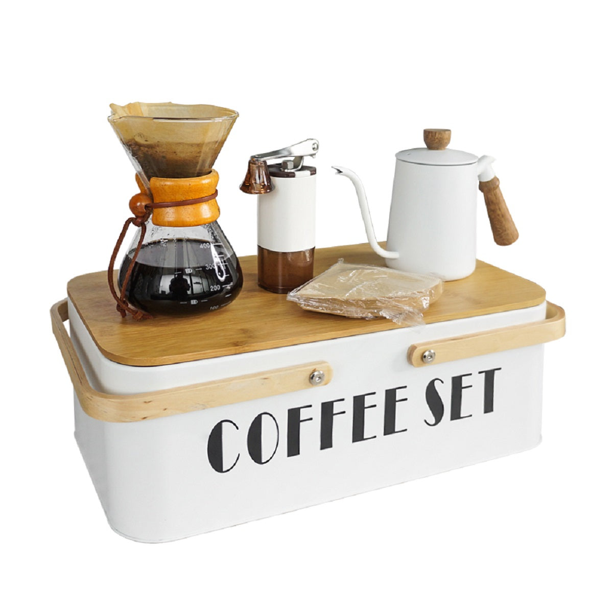 Coffee Brewing Set for Pour Over Preparation