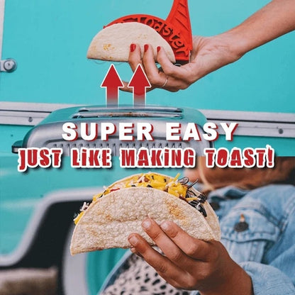 Rapid Taco Shell Creator for Toasters with Durable Molds