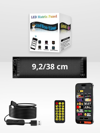 Adjustable LED Car Panel with Customization Options