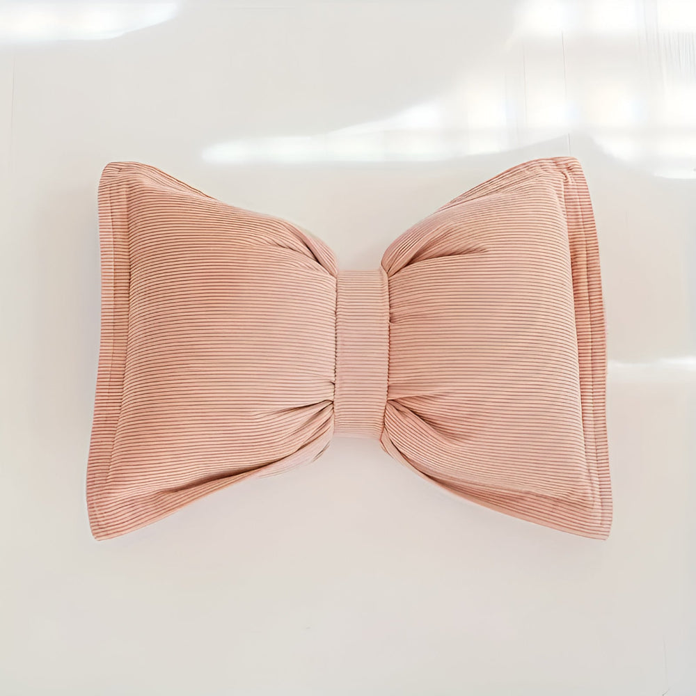 Chic Bow Accent Pillow for Cozy Spaces