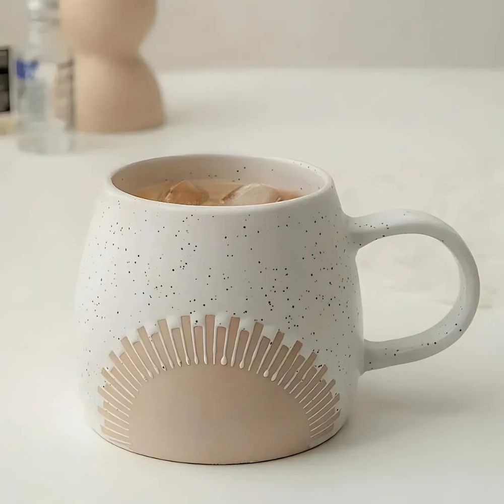Matte Finish Coffee and Tea Mug – Large 450ml Ceramic Cup