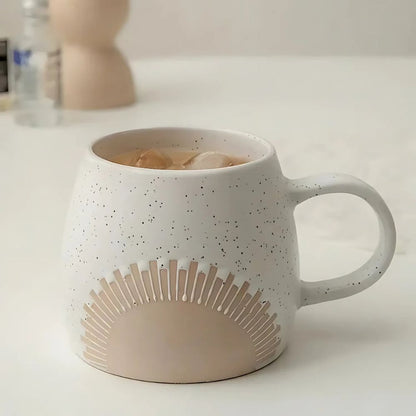 Matte Finish Coffee and Tea Mug – Large 450ml Ceramic Cup