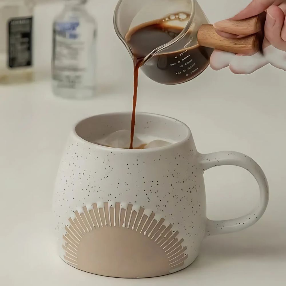 Matte Finish Coffee and Tea Mug – Large 450ml Ceramic Cup