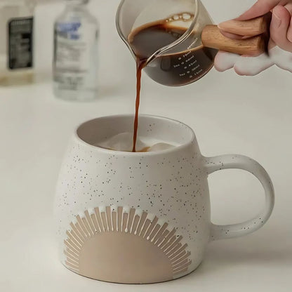 Matte Finish Coffee and Tea Mug – Large 450ml Ceramic Cup