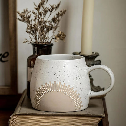 Matte Finish Coffee and Tea Mug – Large 450ml Ceramic Cup