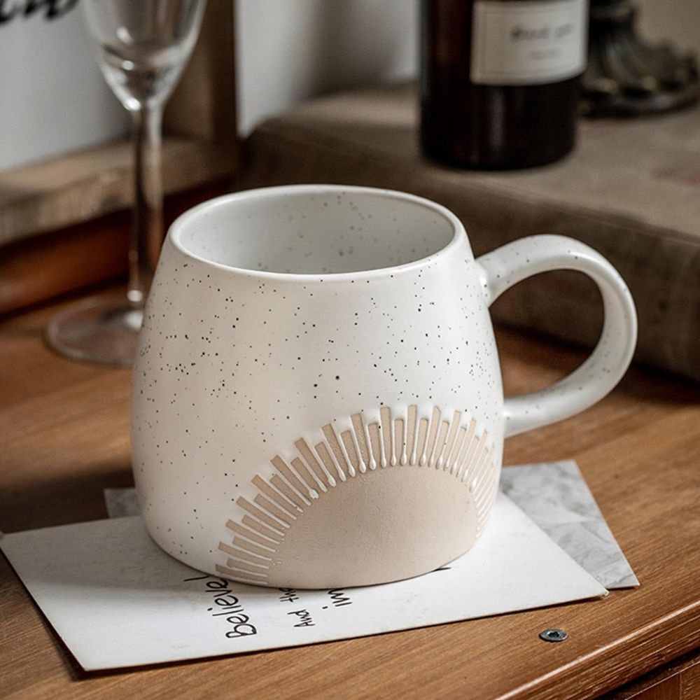 Matte Finish Coffee and Tea Mug – Large 450ml Ceramic Cup