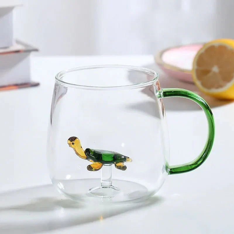 3D Animal Design Mug Made of Borosilicate Glass