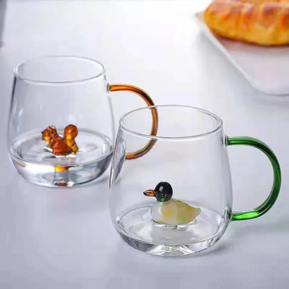 3D Animal Design Mug Made of Borosilicate Glass