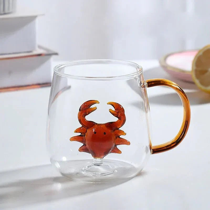 3D Animal Design Mug Made of Borosilicate Glass
