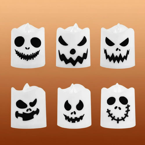 Battery-Powered LED Lanterns with Color-Changing Effects for Halloween