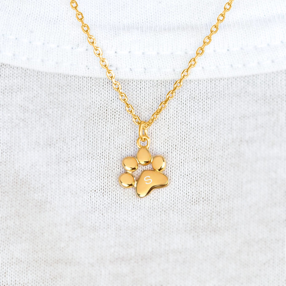 Necklace for Animal Enthusiasts with Delicate Paws Design
