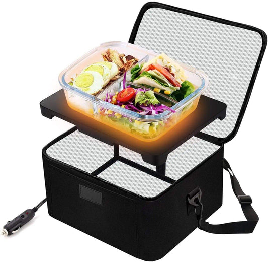 Electric Portable Lunchbox Food Warmer with 3-in-1 Connection