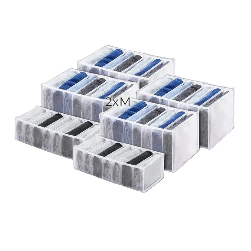 Versatile Clothing Organizer Set in Three Sizes | Space-Saving Storage