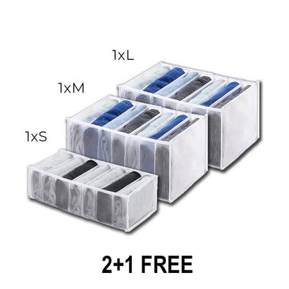 Versatile Clothing Organizer Set in Three Sizes | Space-Saving Storage
