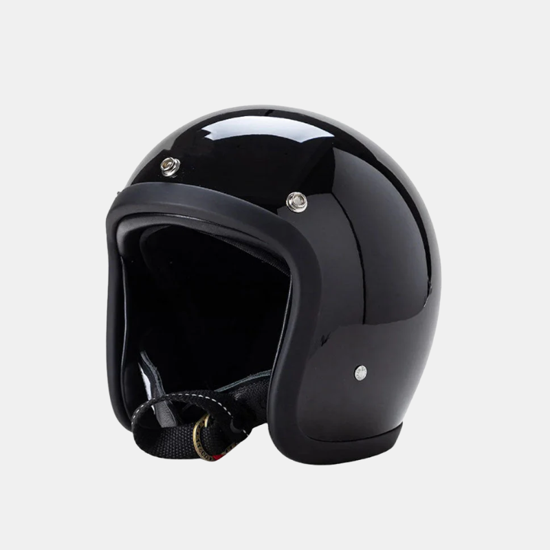 Low-Profile Retro Motorcycle Helmet with DOT and ECE Safety Certification