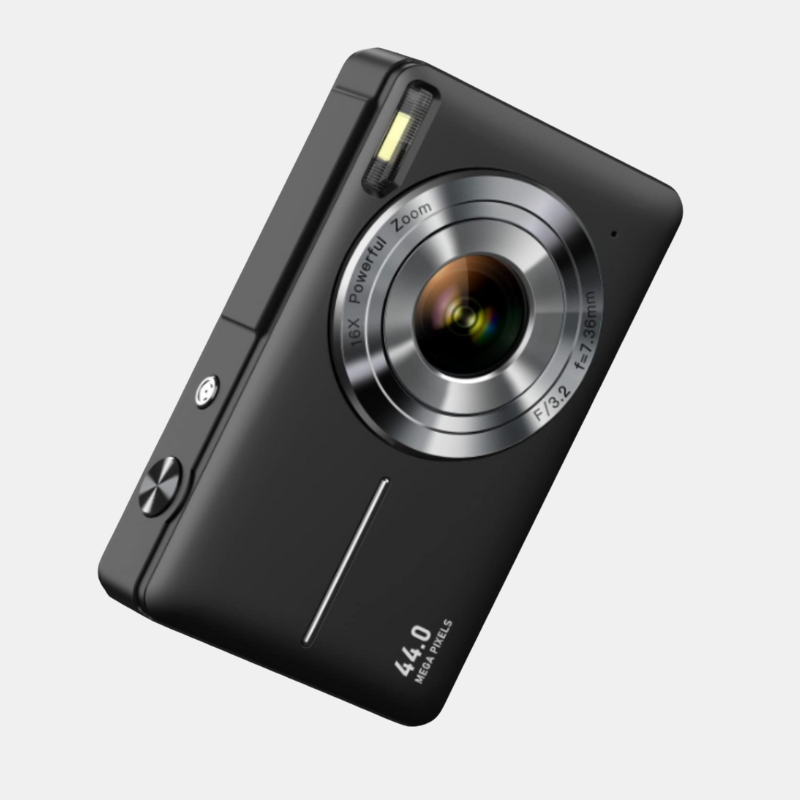 Portable Vintage Digital Camera with HD Display and Retro Style
