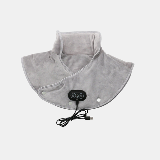 Ergonomic Electric Heat Massager for Neck and Shoulders with Adjustable Vibration