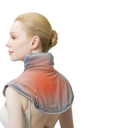 Ergonomic Electric Heat Massager for Neck and Shoulders with Adjustable Vibration