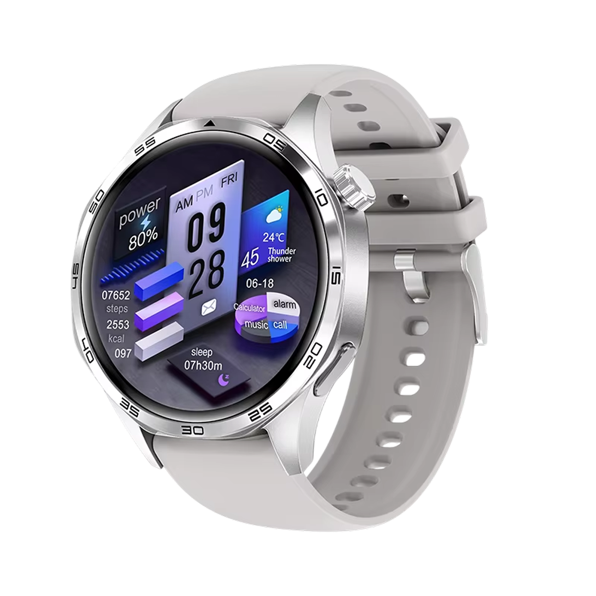 Rugged Hiking Smartwatch with GPS and Offline Mapping Features