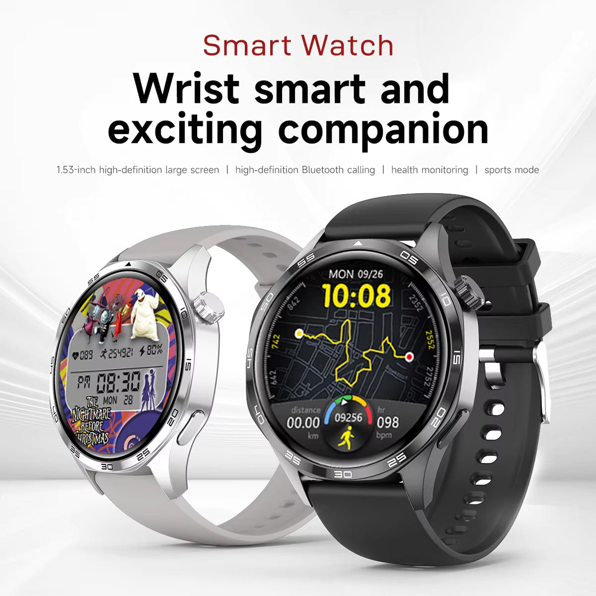 Rugged Hiking Smartwatch with GPS and Offline Mapping Features