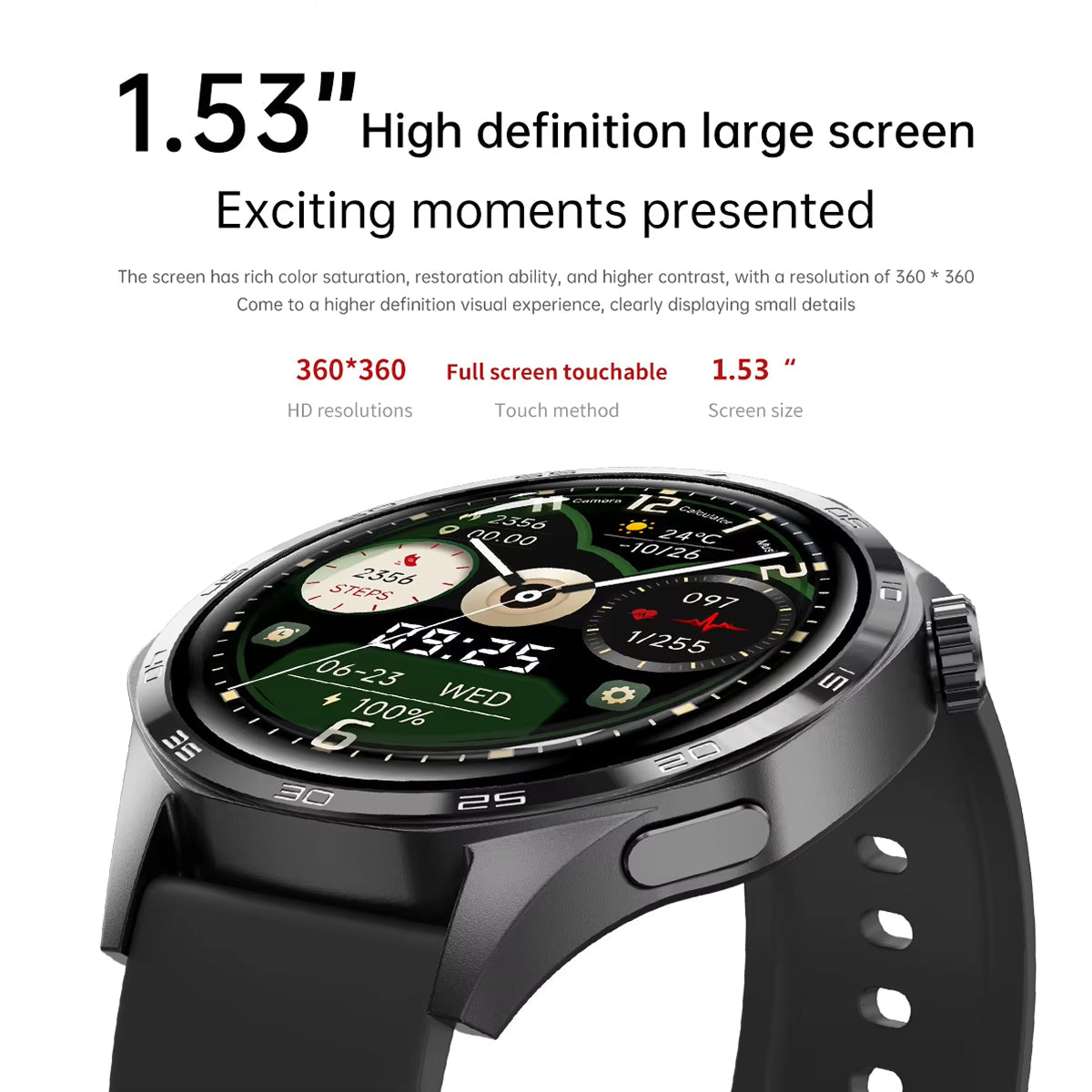 Rugged Hiking Smartwatch with GPS and Offline Mapping Features