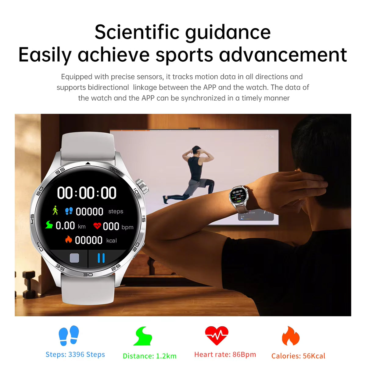 Rugged Hiking Smartwatch with GPS and Offline Mapping Features