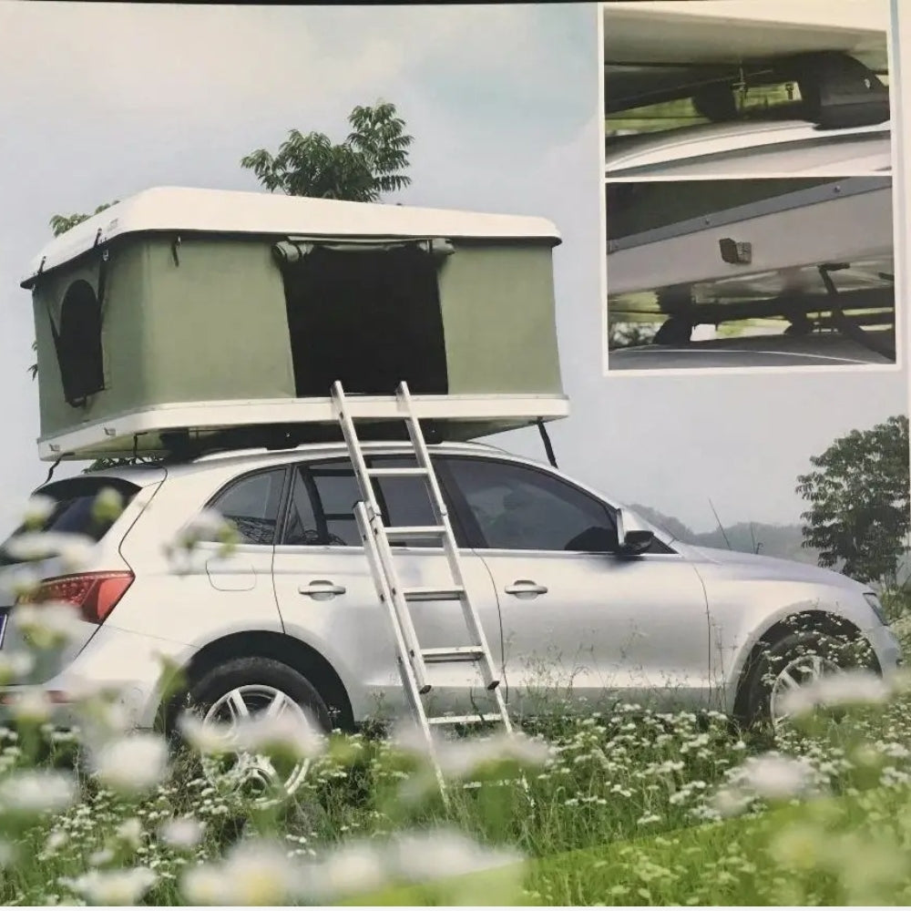 Car Roof Tent with Rigid Shell Design