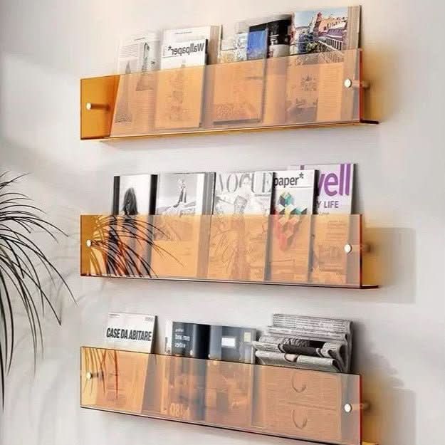 Wall-Mounted Display Rack for Magazines – Minimalist Design
