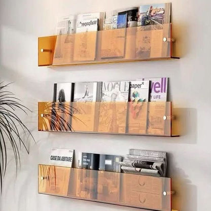 Wall-Mounted Display Rack for Magazines – Minimalist Design
