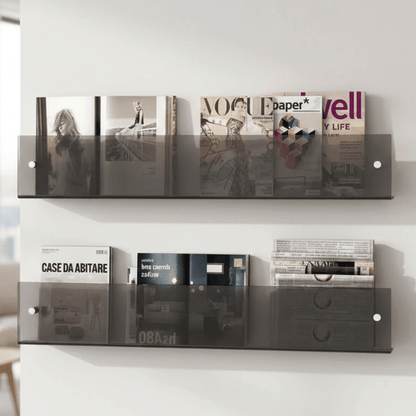 Wall-Mounted Display Rack for Magazines – Minimalist Design