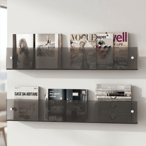 Wall-Mounted Display Rack for Magazines – Minimalist Design