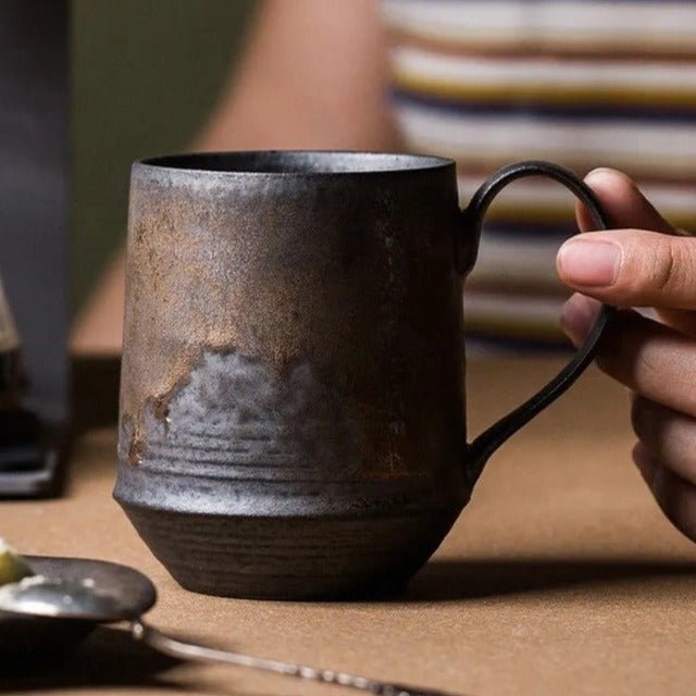 Vintage Drinkware Harvest Mug in Rustic Ceramic Design