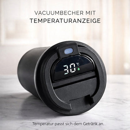 Smart Temperature Control Travel Mug | Sleek Steel Design