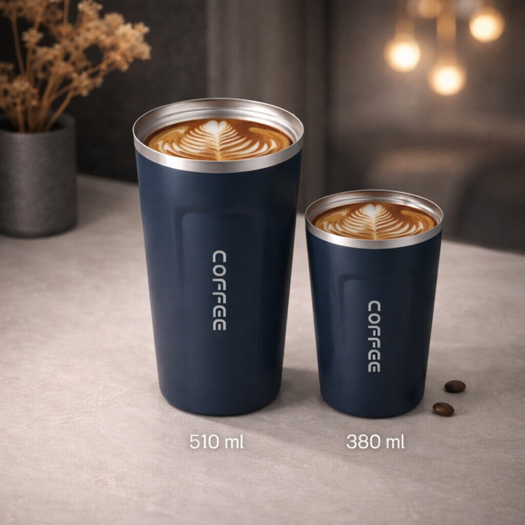 Smart Temperature Control Travel Mug | Sleek Steel Design