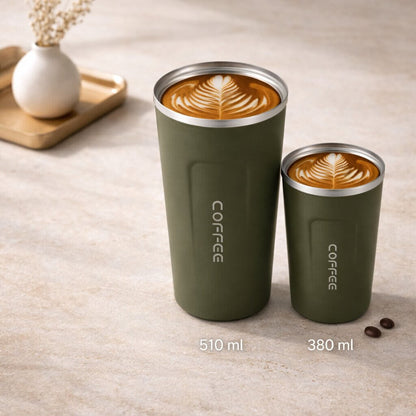 Smart Temperature Control Travel Mug | Sleek Steel Design