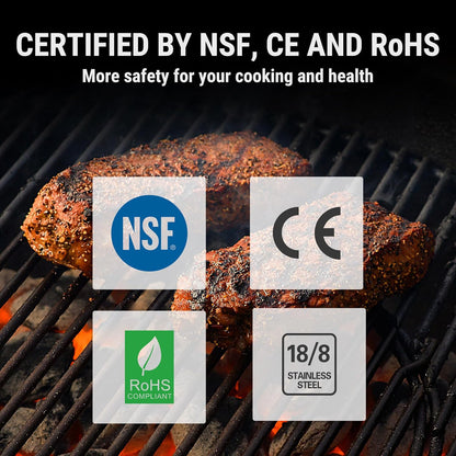 Digital Waterproof Meat Thermometer – Instant Read & Dual-Hand Use