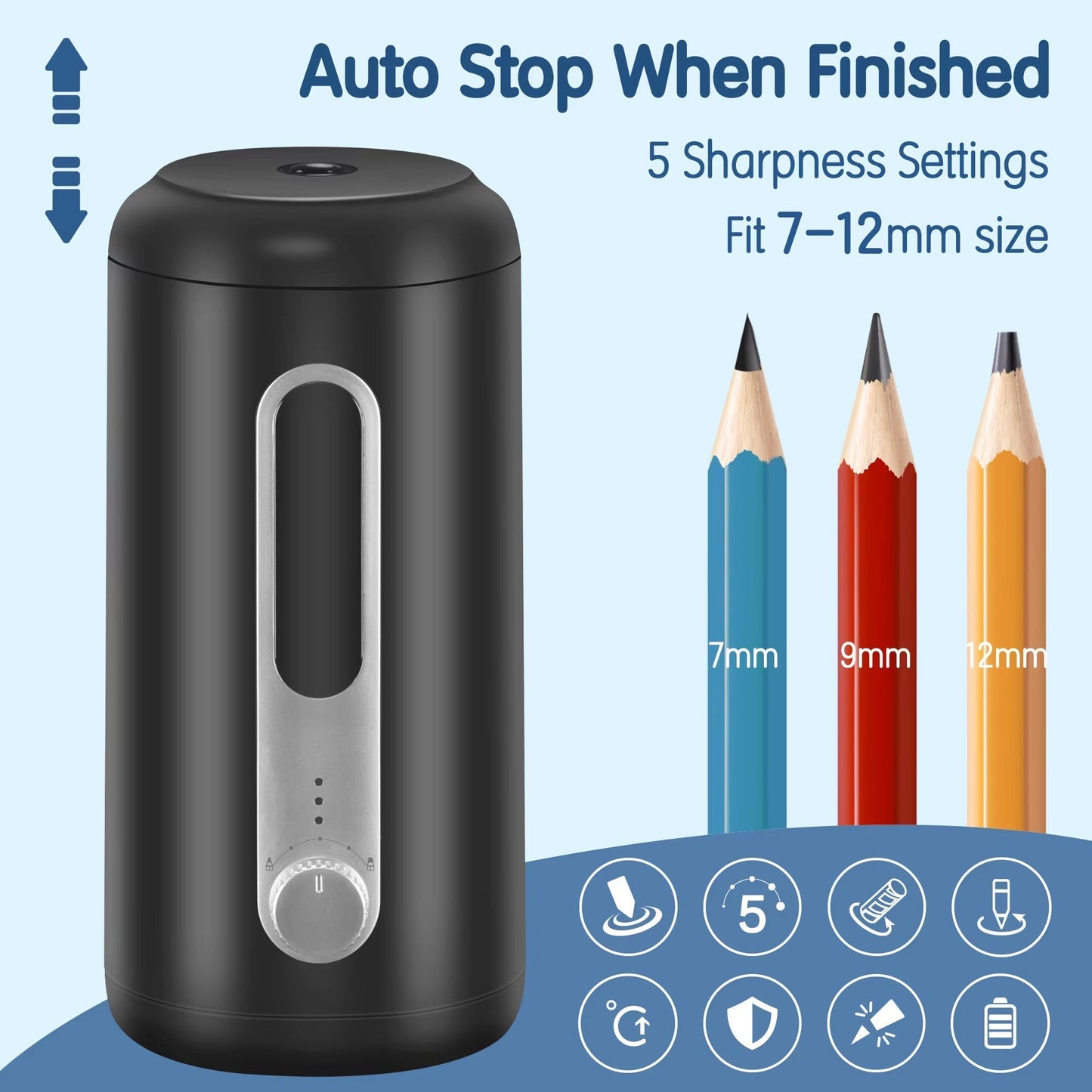 Electric Pencil Sharpener with Automatic Function